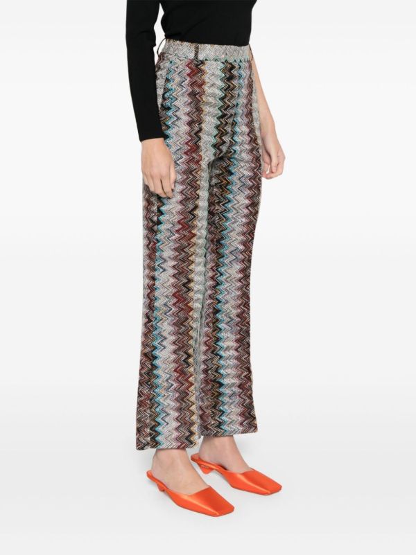 Browns Missoni Zigzag Straight Trousers | Browns Straight-Leg Pants