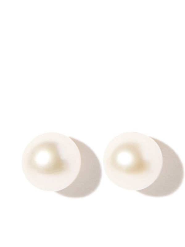 browns Mizuki 14K Yellow Gold Pearl Stud Earrings | Browns Fine Earrings