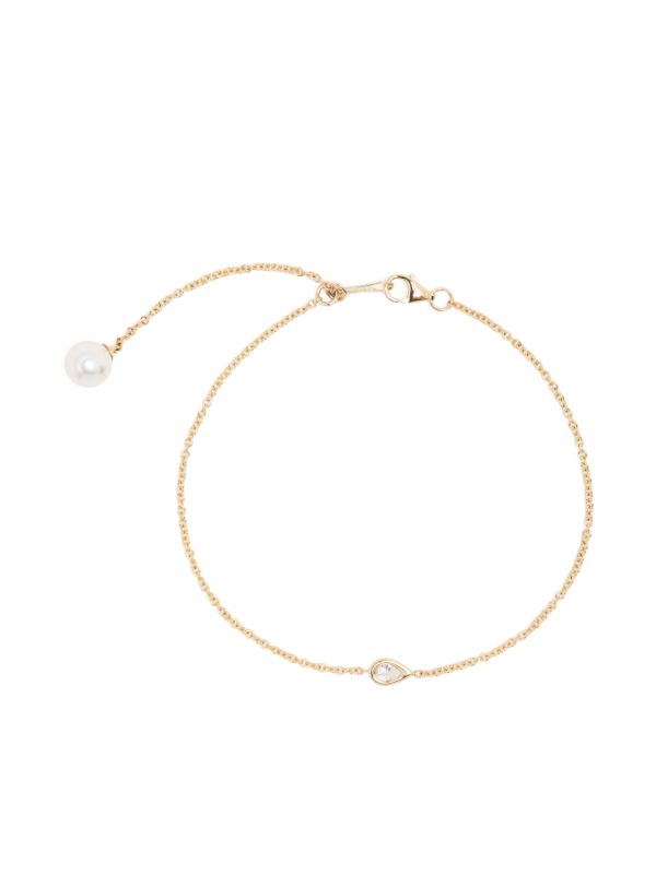 browns Mizuki 14K yellow gold Sea of Beauty diamond and pearl bracelet | Browns Fine Bracelets