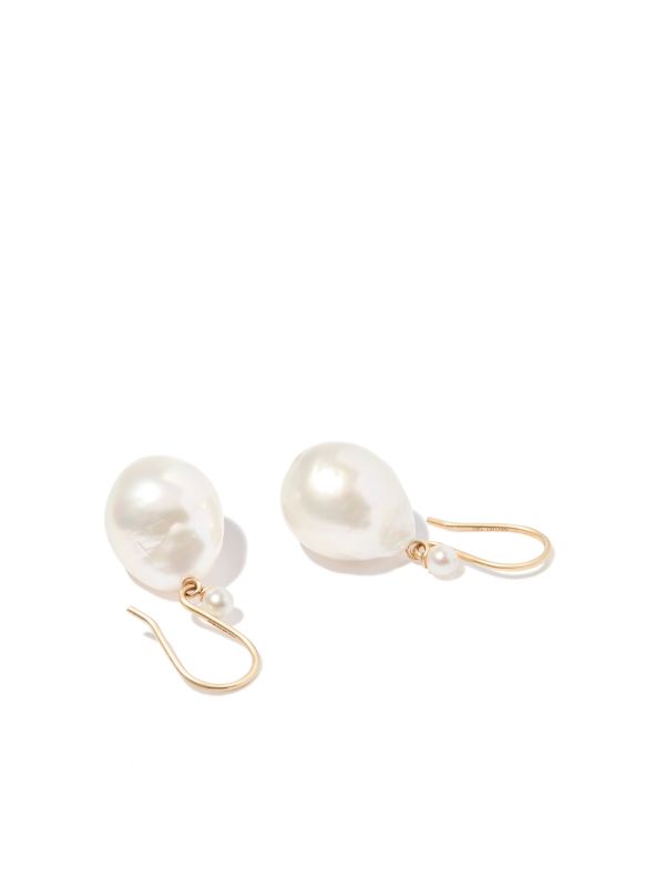 Browns Mizuki 14K Yellow Gold Sea Of Beauty Pearl Drop Earrings | Browns Fine Earrings