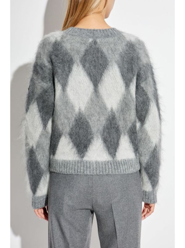 Browns Moncler Argyle Jumper | Browns Knitted Sweaters