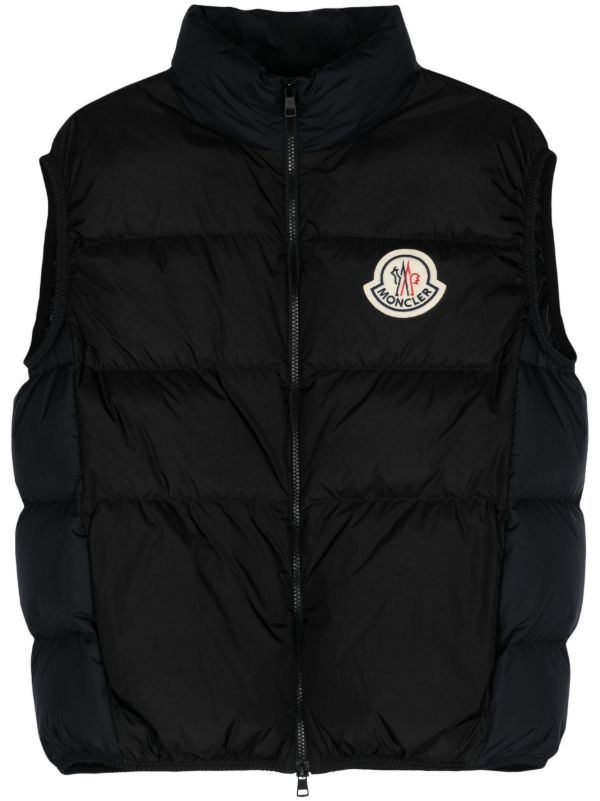 browns Moncler Black Almaz Down Gilet | Browns Waistcoats & Gilets
