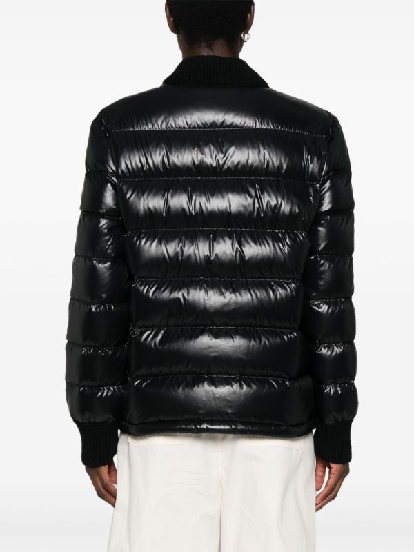 Browns Moncler Black Arcelot Quilted Jacket | Browns Down Jackets