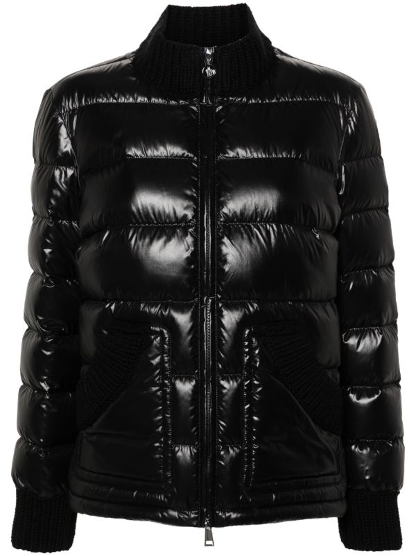 browns Moncler Black Arcelot Quilted Jacket | Browns Down Jackets