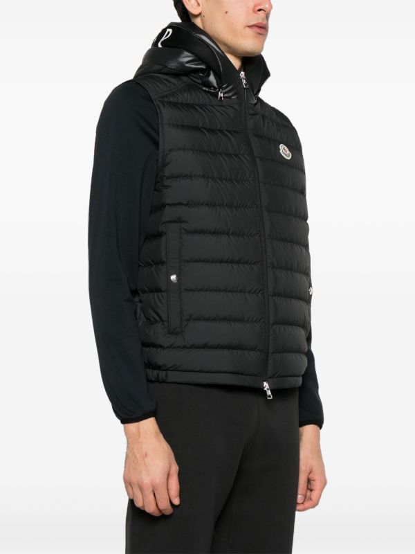 Browns Moncler Black Bourget Gilet | Browns Waistcoats & Gilets