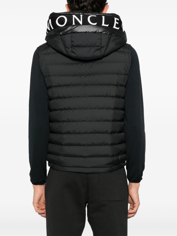 Browns Moncler Black Bourget Gilet | Browns Waistcoats & Gilets