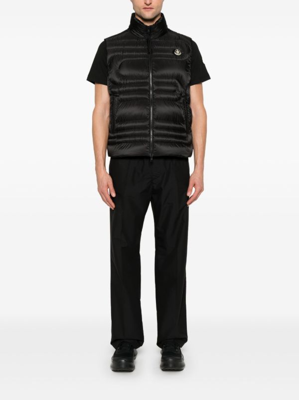 Browns Moncler Black Padded Gilet | Browns Waistcoats & Gilets