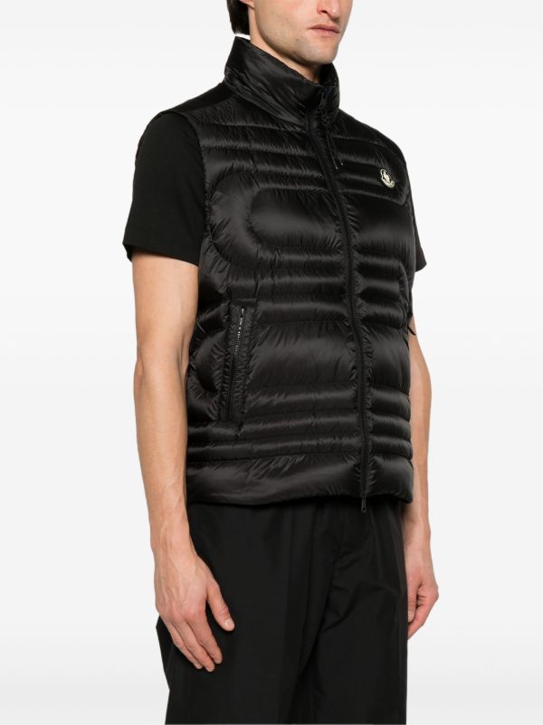 Browns Moncler Black Padded Gilet | Browns Waistcoats & Gilets