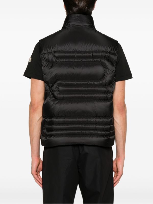 Browns Moncler Black Padded Gilet | Browns Waistcoats & Gilets