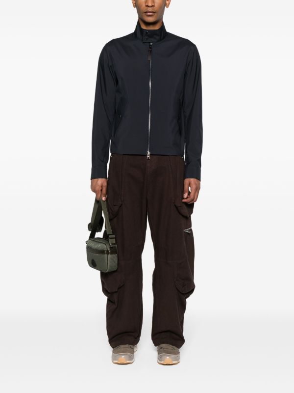 Browns Moncler Blue Chaberton Logo-Patch Jacket | Browns Lightweight Jackets