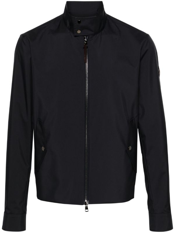 browns Moncler Blue Chaberton Logo-Patch Jacket | Browns Lightweight Jackets