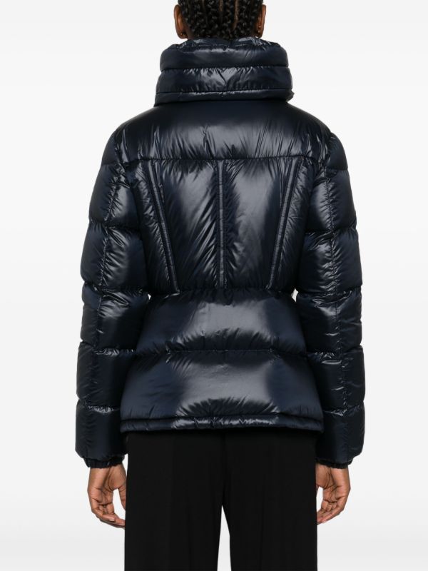 Browns Moncler Blue Hooded Quilted Jacket | Browns Down Jackets