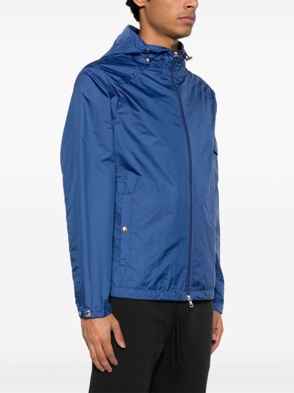 Browns Moncler Blue Hooded Windbreaker Jacket | Browns Sport Jackets & Windbreakers
