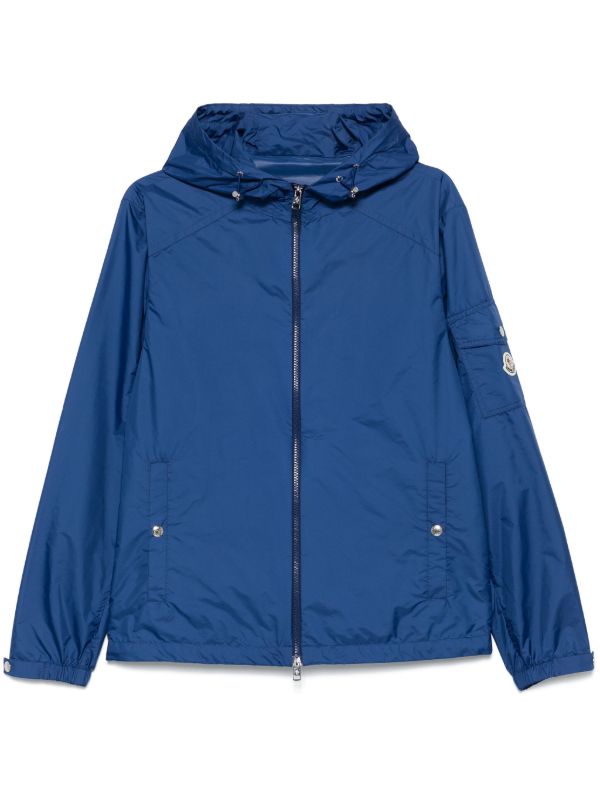 browns Moncler Blue Hooded Windbreaker Jacket | Browns Sport Jackets & Windbreakers