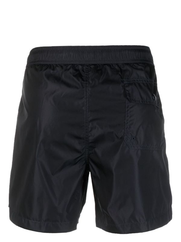 Browns Moncler Blue Logo-Appliqué Swim Shorts | Browns Swim & Board Shorts