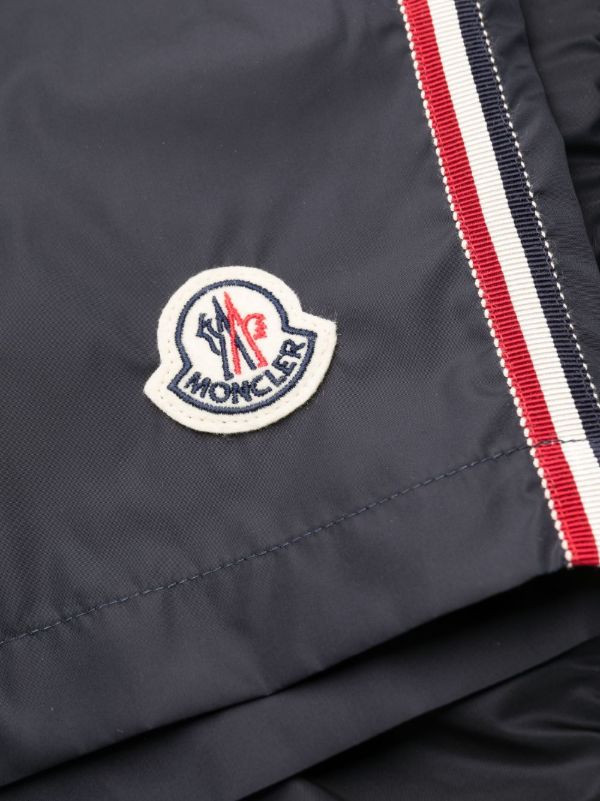 Browns Moncler Blue Logo-Appliqué Swim Shorts | Browns Swim & Board Shorts