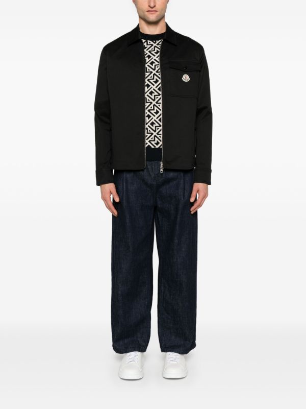 Browns Moncler Blue Monogram Sweater | Browns Knitted Sweaters