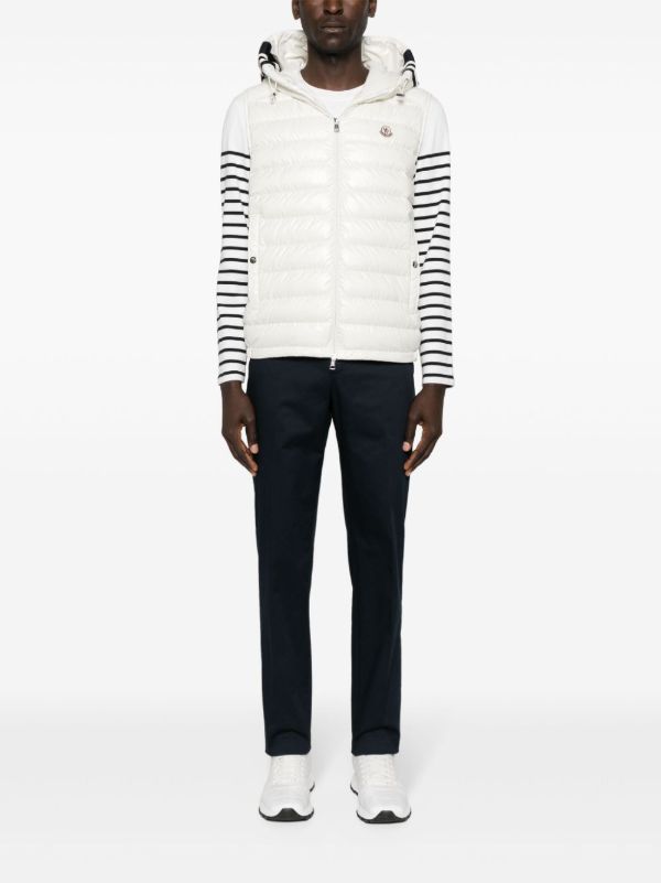 Browns Moncler Blue Straight-Leg Cotton Trousers | Browns Regular-Fit & Straight Leg Pants