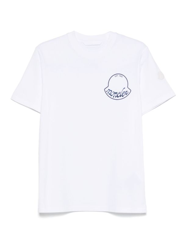 browns Moncler crest logo-print T-shirt | Browns T-Shirts