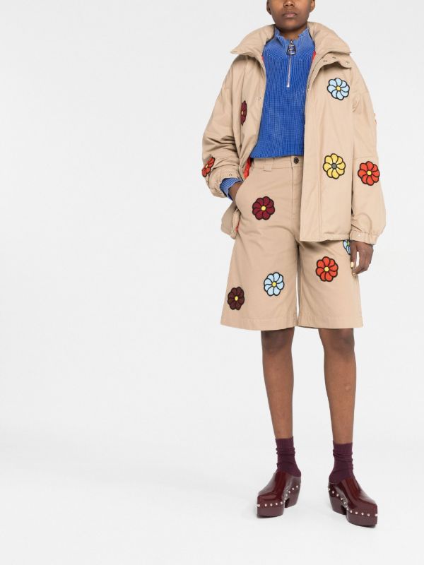 Browns Moncler Genius X JW Anderson Neutral Bermuda Shorts | Browns Knee-Length Shorts