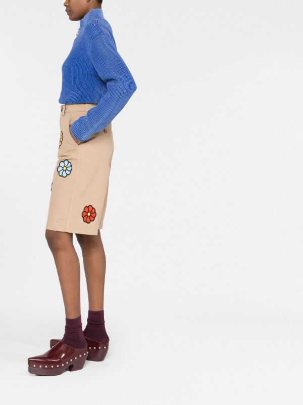 Browns Moncler Genius X JW Anderson Neutral Bermuda Shorts | Browns Knee-Length Shorts