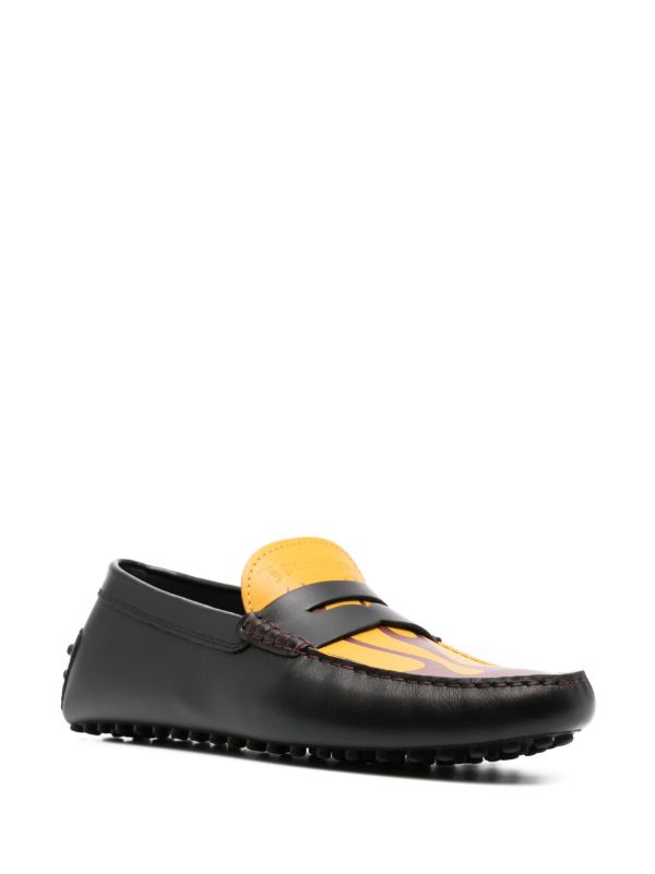 Browns Moncler Genius X Palm Angels Black Gommino Loafers | Browns Loafers