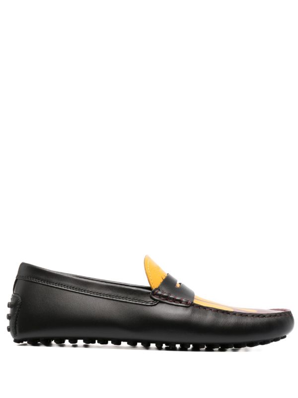 browns Moncler Genius x Palm Angels Black Gommino Loafers | Browns Loafers