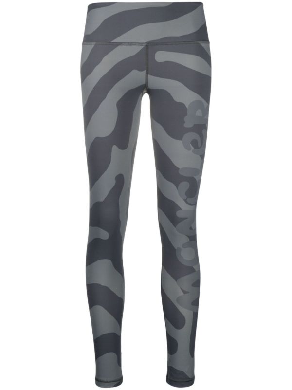 browns Moncler Genius X Salehe Bembury Grey Printed Leggings | Browns Performance Leggings