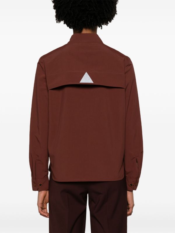 Browns Moncler Grenoble Brown Pochet Shirt Jacket | Browns Fitted Jackets