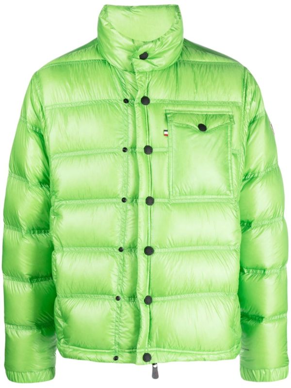 browns Moncler Grenoble Green Anras Padded Down Jacket | Browns Down Jackets