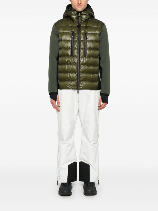 Browns Moncler Grenoble Green Padded Jacket | Browns Ski Jackets