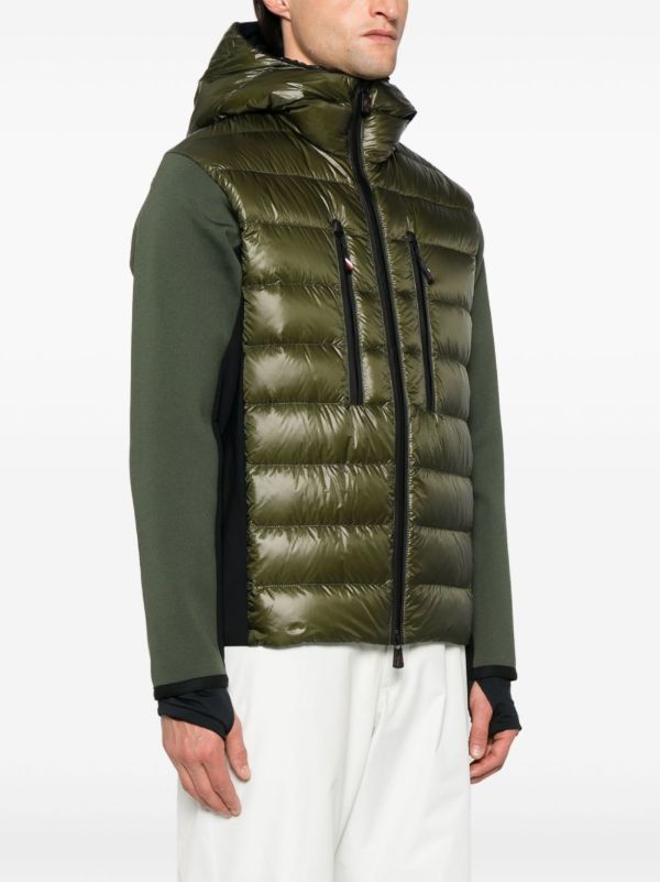 Browns Moncler Grenoble Green Padded Jacket | Browns Ski Jackets