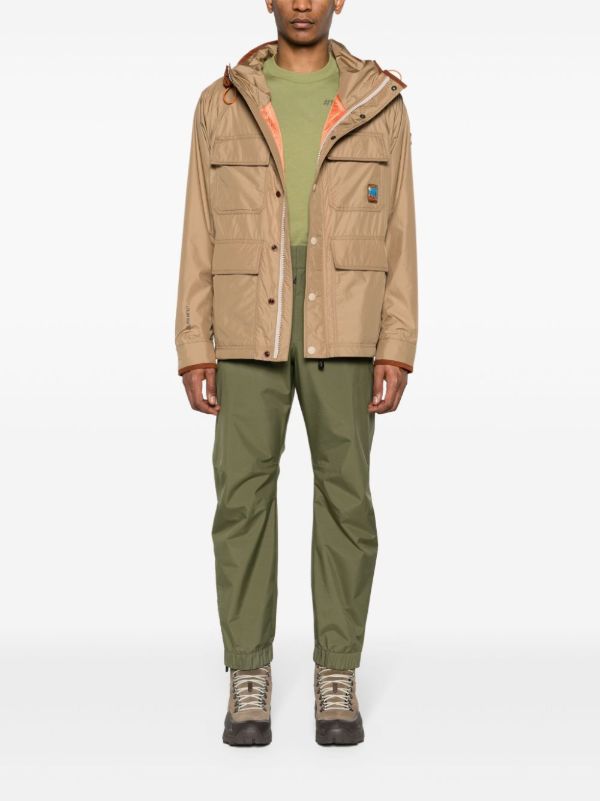Browns Moncler Grenoble Green Waterproof Tapered Trousers | Browns Performance Track Pants