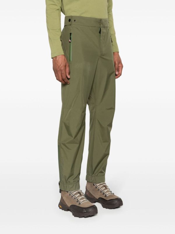 Browns Moncler Grenoble Green Waterproof Tapered Trousers | Browns Performance Track Pants
