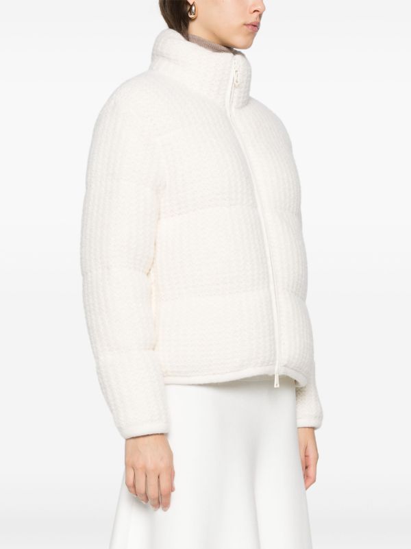Browns Moncler Knitted Puffer Jacket | Browns Down Jackets