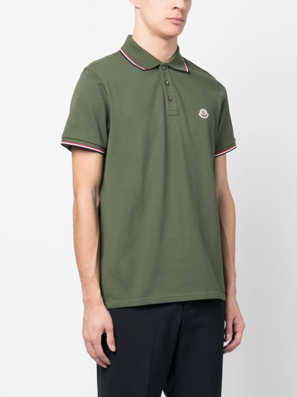 Browns Moncler Logo-Patch Polo Shirt | Browns Polo Shirts