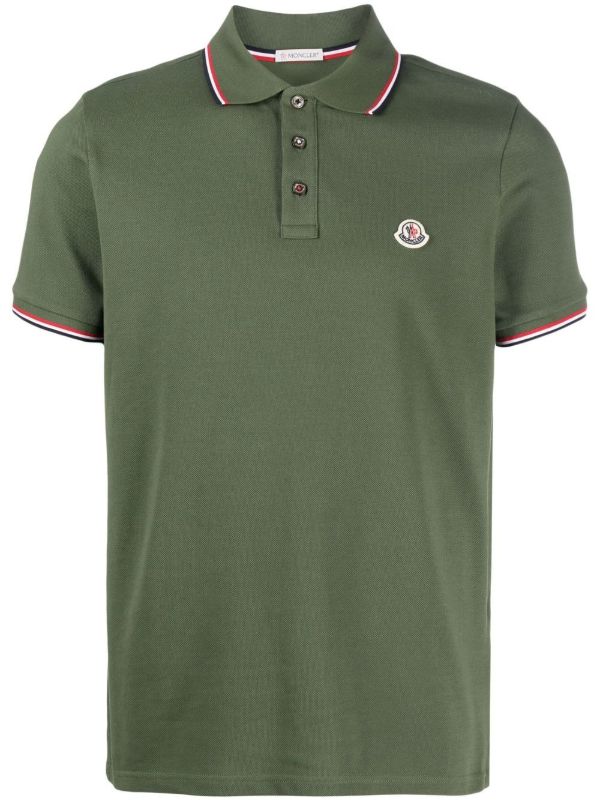 browns Moncler Logo-Patch Polo Shirt | Browns Polo Shirts