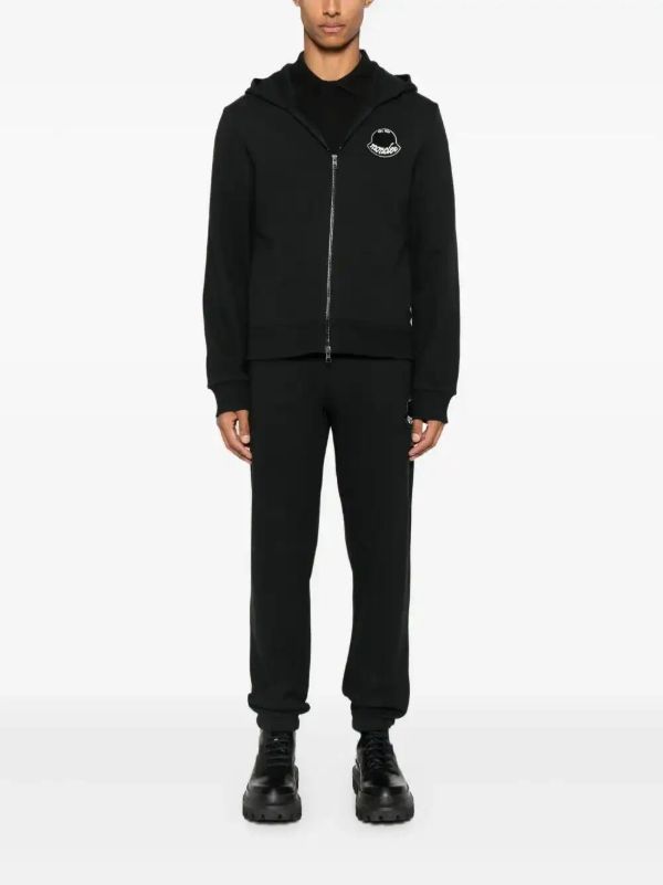 Browns Moncler Logo-patch Zip-up Hoodie | Browns Hoodies