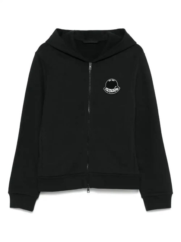 browns Moncler logo-patch zip-up hoodie | Browns Hoodies