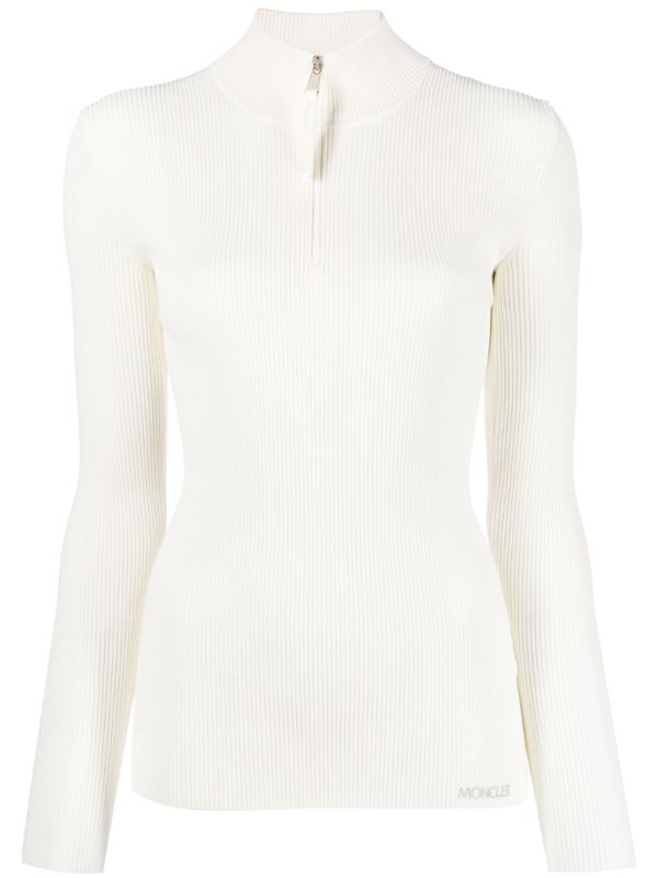browns Moncler neutral ribbed sweatshirt | Browns Performance Sweatshirts & Hoodies