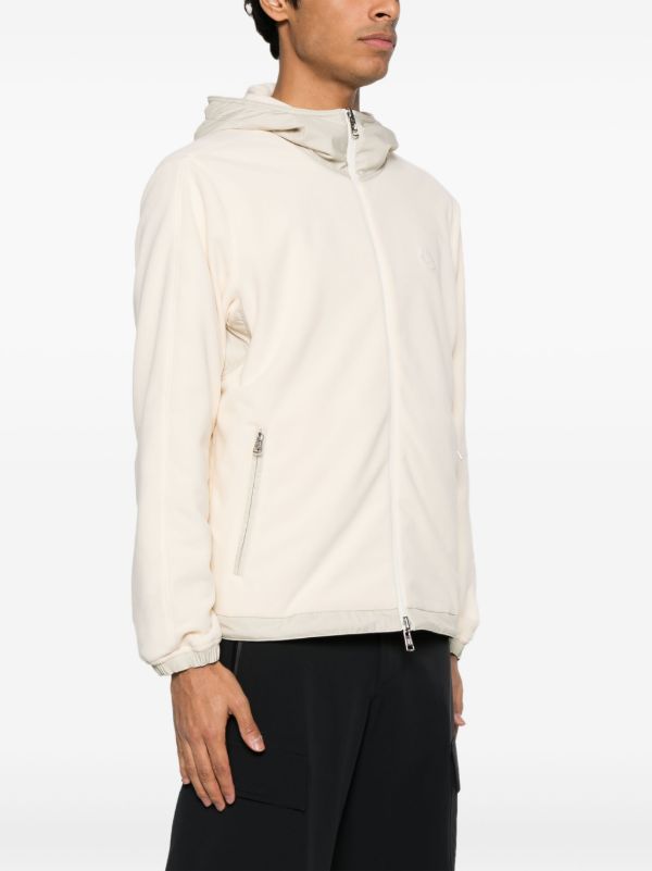 Browns Moncler Neutrals Zip-Up Hooded Jacket | Browns Sport Jackets & Windbreakers