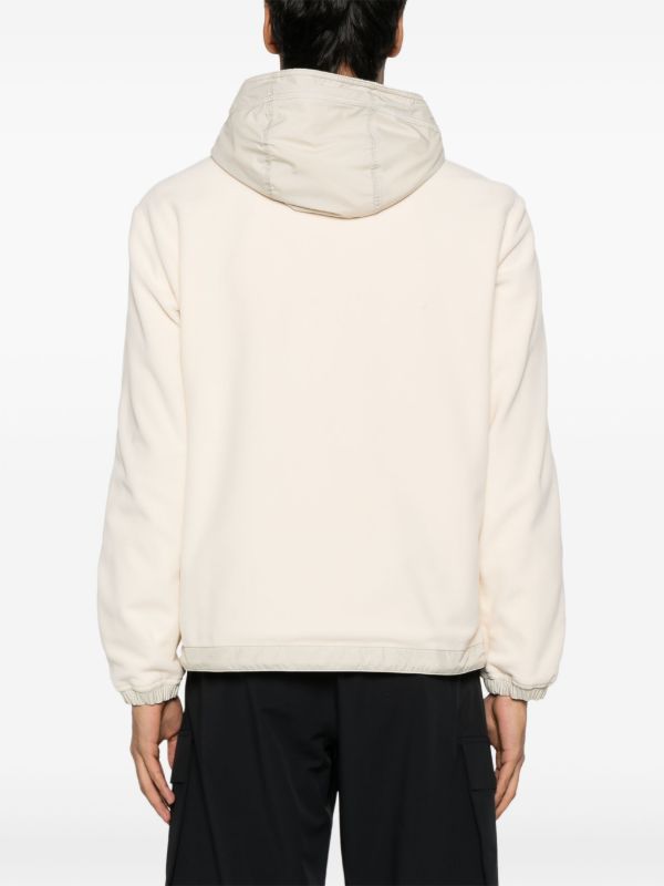 Browns Moncler Neutrals Zip-Up Hooded Jacket | Browns Sport Jackets & Windbreakers