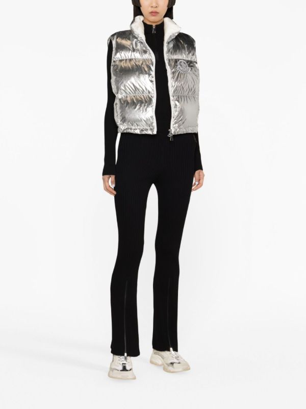 Browns Moncler Ribbed-knit Flared Trousers | Browns Knitted Trousers