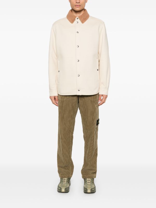 Browns Moncler Teddy Collar Shirt Jacket | Browns Shirt Jackets