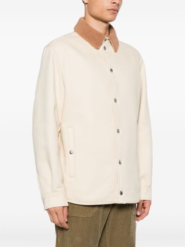 Browns Moncler Teddy Collar Shirt Jacket | Browns Shirt Jackets