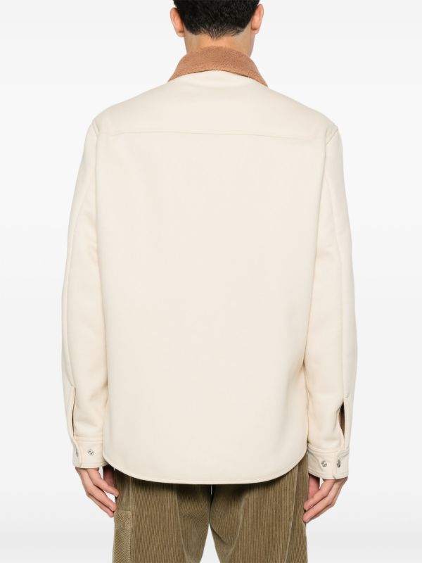 Browns Moncler Teddy Collar Shirt Jacket | Browns Shirt Jackets