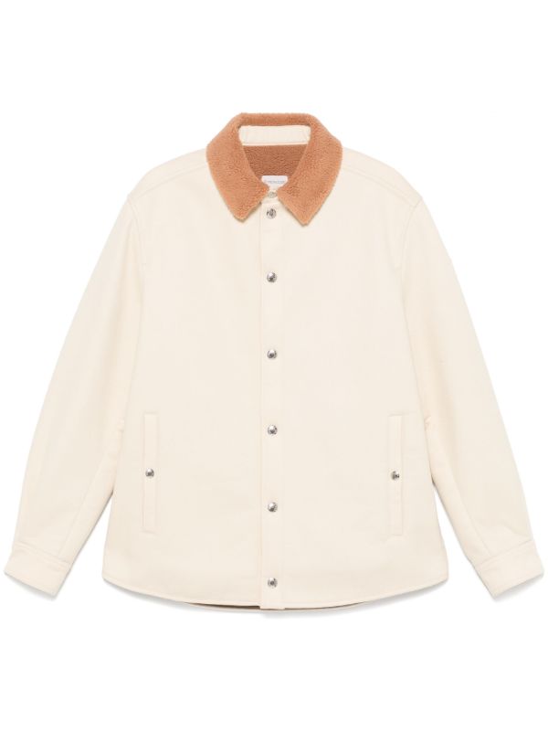 browns Moncler Teddy Collar Shirt Jacket | Browns Shirt Jackets