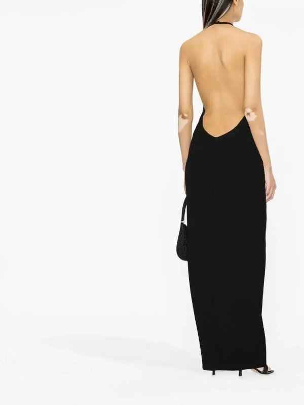 Browns Mônot Halterneck Plunging Gown | Browns Cocktail & Party Dresses