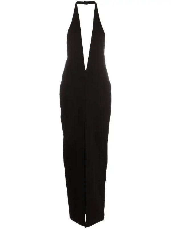 browns Mônot Halterneck Plunging Gown | Browns Cocktail & Party Dresses