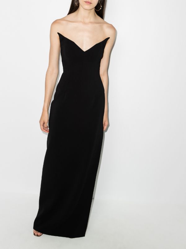 Browns Mônot Plunging Neckline Gown | Browns Evening Dresses